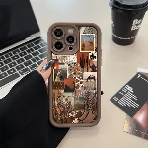 Cowboy Life Pattern Phone Case , Tpu Soft Silicone , Fully Protected and Shockproof For iPhone 16 15 Pro Max 14 16Pro 13 12 11 XSMAX Plus Durable Y2k
