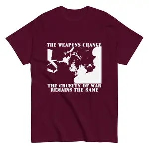 The Weapons of War Anti-War Anti-Genocide Anime Rip Unisex classic tee