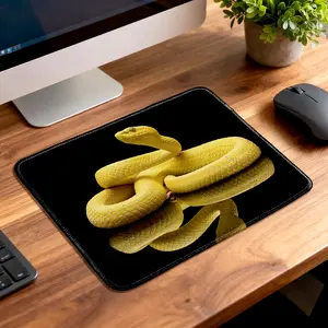 LIVEKEY Golden Snake Gaming Mouse Pad - Large Non-Slip Extended Desk Mat with Precision Control, Stitched Edges, Mouse Pads for Gamers' Office and Computer Use