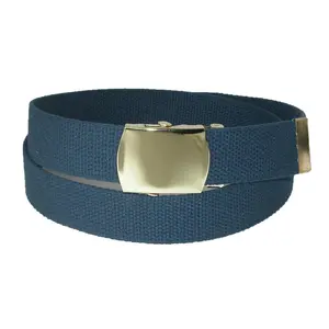 CTM Cotton Adjustable Belt with Brass Buckle