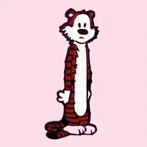 Cute Cartoon Tiger Design Pin Brooch, 1 Count Fashionable Alloy Badge, Creative Funny Gifts for Daily Vacation Holiday Party