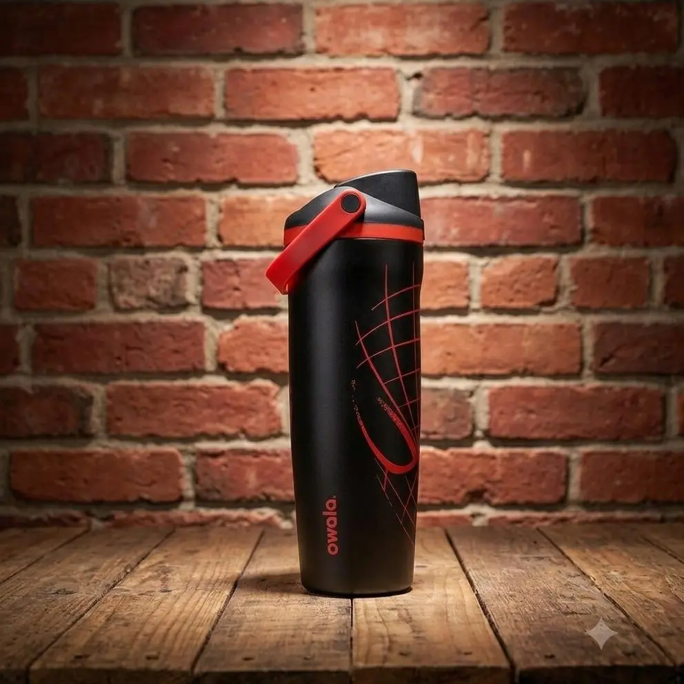 Owala Insulated Water Bottle Spiderman 30oz  Leakproof Flip Lid Sports Tumbler Portable Drink Bottle for School, Gym, Travel & Daily Hydration