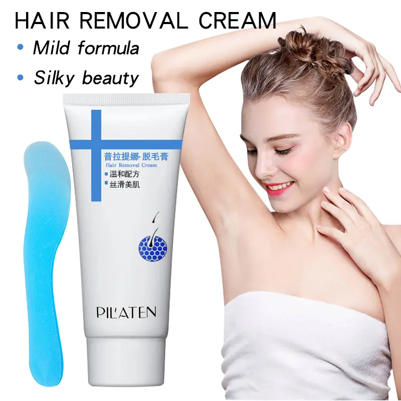 【Buy 1 get 1】Hair Removal Cream Gentle Skin Friendly Body Depilatory Cream for Arms Legs Underarm Home Use 100g