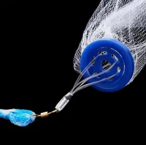 6-16Ft Fishing Cast Net w/Zinc Ring Bait Easy Throw Hand Cast Strong Nylon Mesh