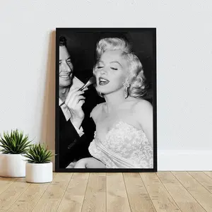 Marilyn Monroe Makeup Poster, Fashion Wall Art, Blonde Bombshell Gift