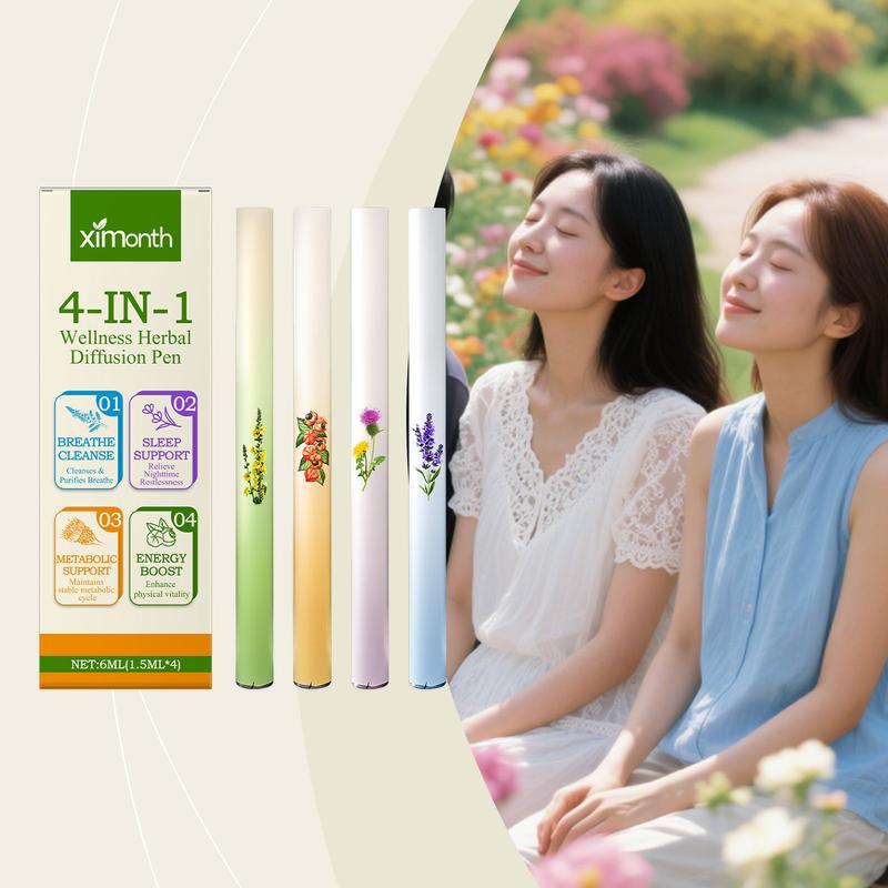 Natural 4-in-1 Herbal Sticks  Soothe Mood & Boost Daily Wellness