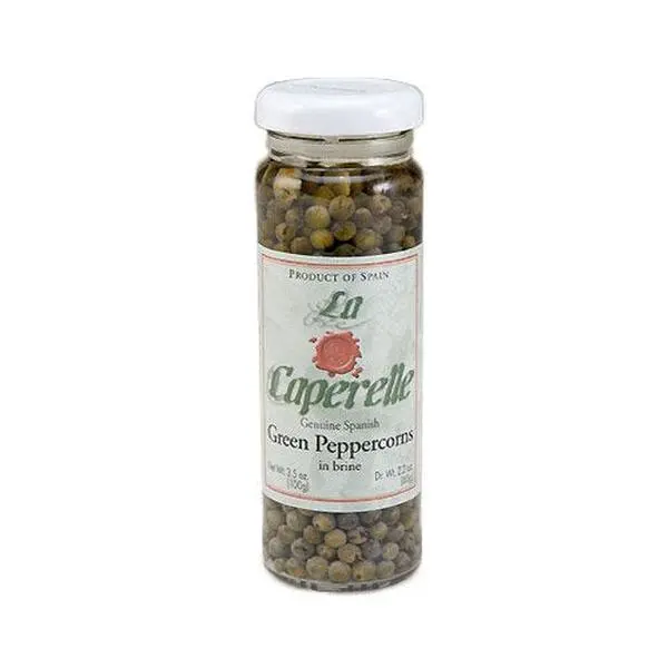 La Caperelle Green Peppercorns in Brine – 3.5 oz (100g)