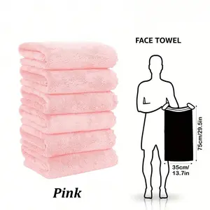 Microfiber Coral Fleece Hand Towel Set, Super Absorbent Face Towel, Multi-Purpose Use For Drying Hair, Drying Water, Wiping Cars, Sports, Travel, Etc, Multifunctional Towel, Bathroom Supplies, Microfiber Towels