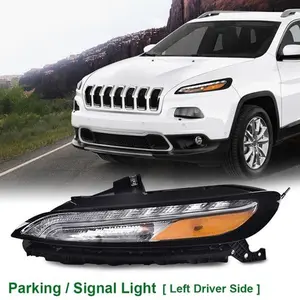 For 14-18 Jeep Cherokee Driver Side LED Bumper Parking Light Turn Signal Lamp