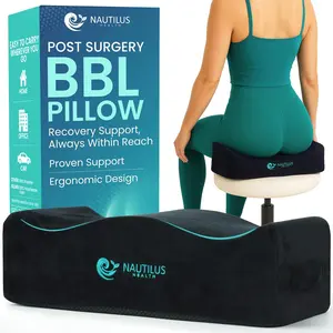 BBL Pillow for Sitting After Surgery – Brazilian Butt Lift Recovery Cushion for Pain Relief, Home & Office Use, Post Surgery Support Pillow with Drawstring Bag