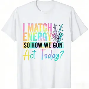 I Match Energy So How We Gone Act Today Vest Women's Sports Sleeveless Tank Top Fashion Casual Loose Fit Activewear for Workout Running Yoga Ultra Soft Comfy Fabric Womenswear