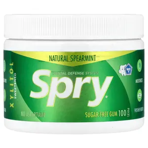 Xlear Spry®, Sugar-Free Gum, Natural Spearmint, 100 Pieces