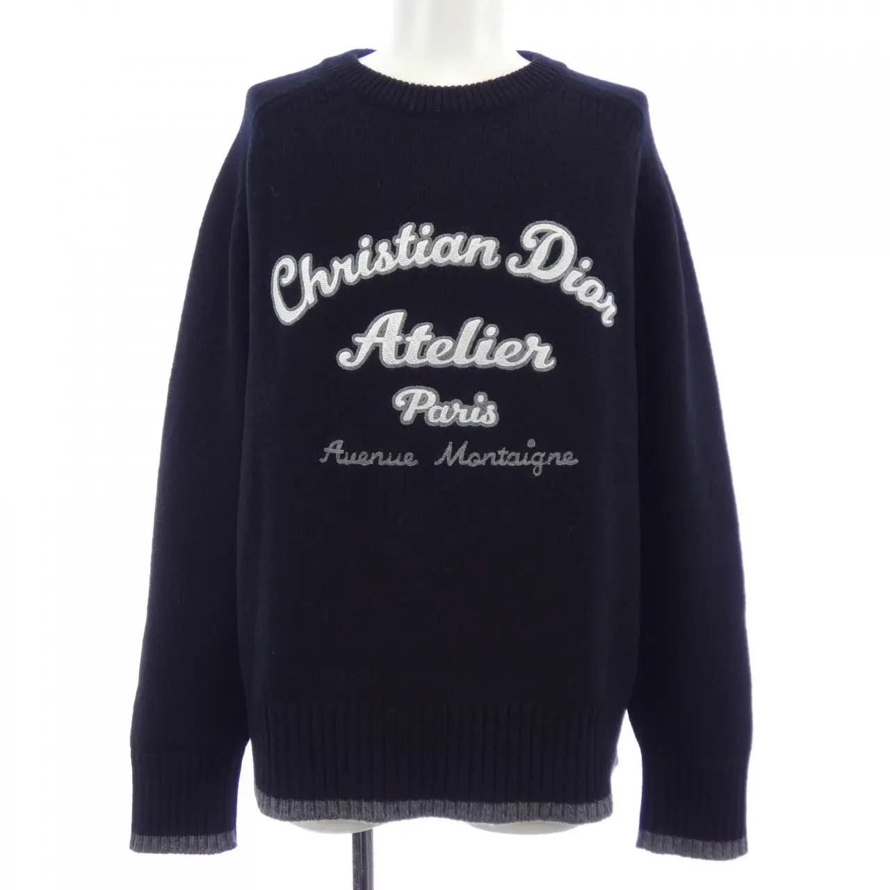 Pre-owned Dior Wool Small Leather Goods Christian Atelier Sweater