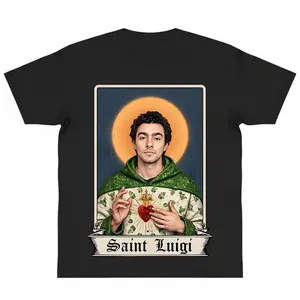 Luigi Mangione Classic Graphic tee shirt y2k cotton fashion Streetwear Comfort Shortsleeve Casual Care Machine Wash Safe Cool Apparel Top Trending