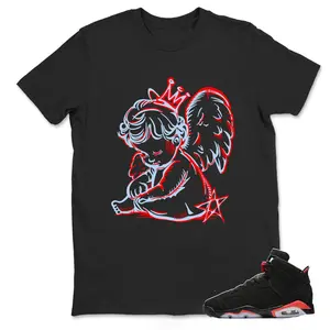Neon Angel AJ 6 Reverse Infrared Matching Tee, Shirt To Match sneaker