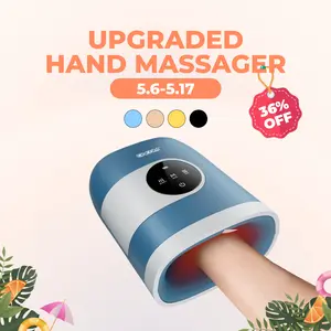 [mothersdaygift] CINCOM Upgraded Hand Massager, Cordless Finger Soother with Customizable Settings，, Rechargeable with Comfort Warmth, Provides Ultimate Relaxation, Wonderful Gift for Black Friday, Thanksgiving, Christmas, Birthdays & More