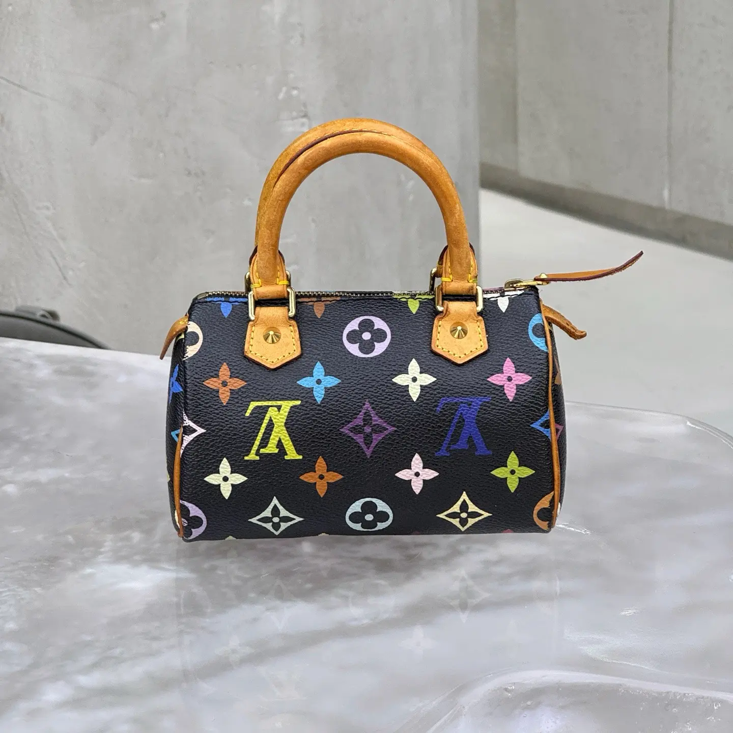 Pre-owned Canvas Crossbody Bags Louis Vuitton Nano Speedy Multi Color Crossbody