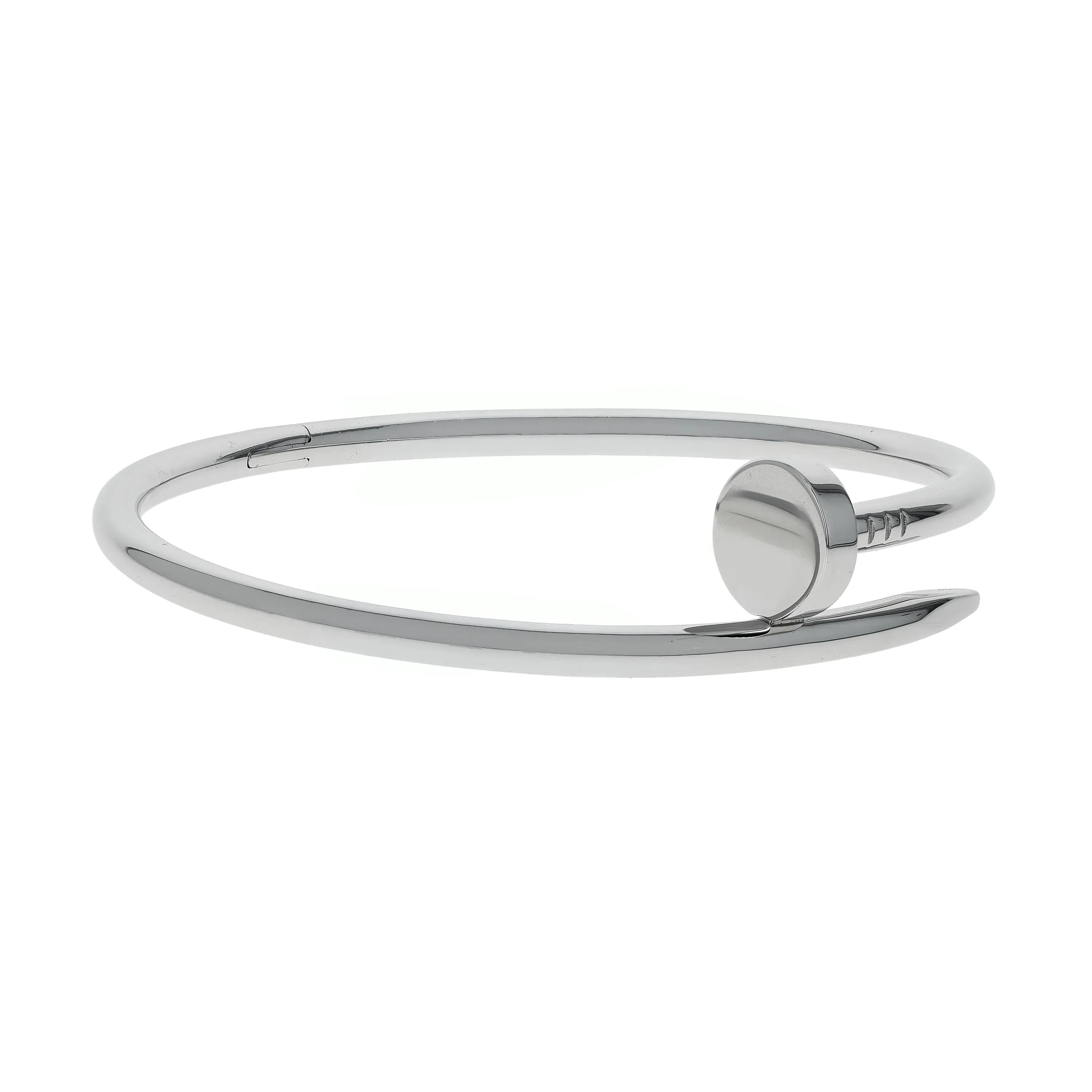 Pre-owned Cartier Juste Un Clou Bangle Bracelet Size 18
