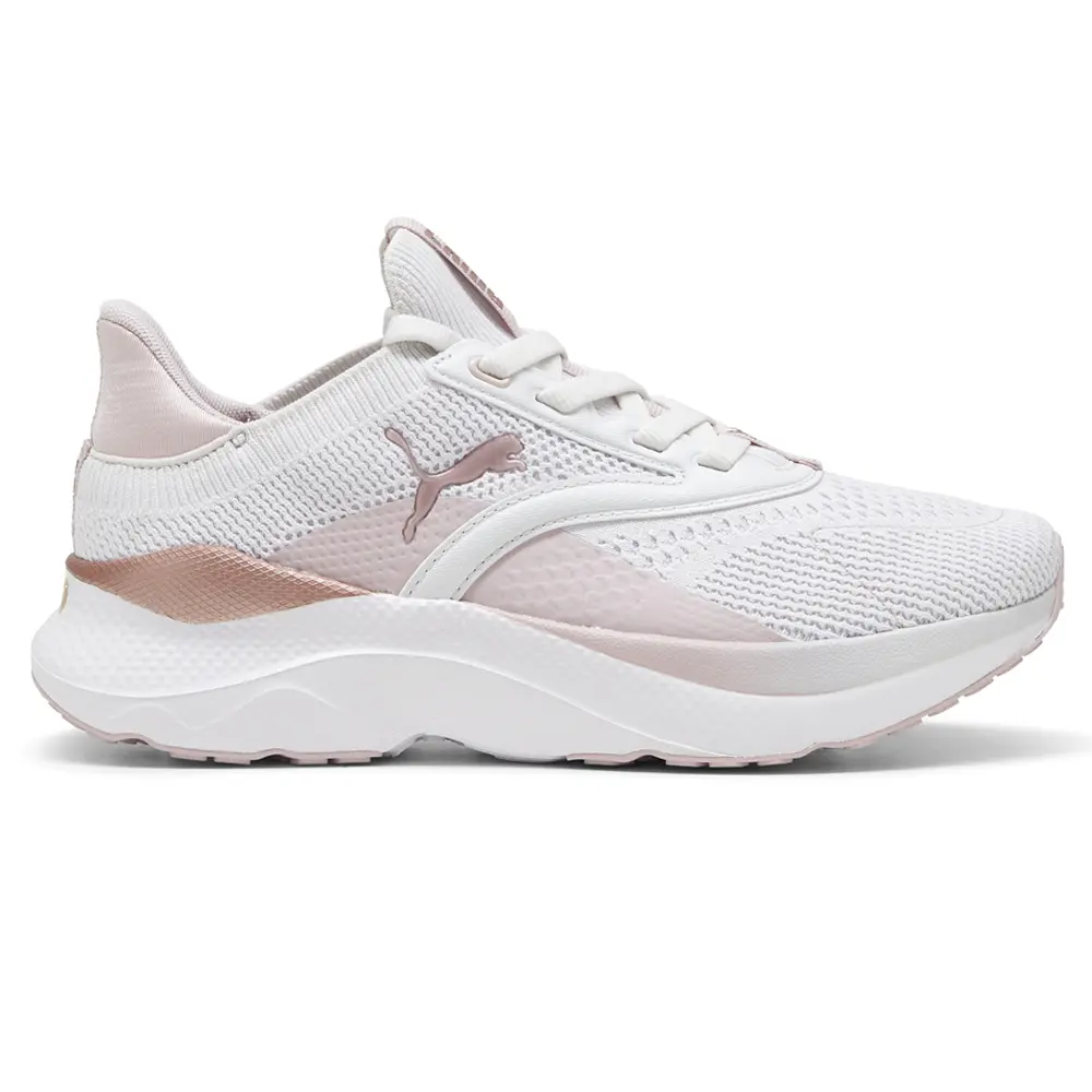 PUMA Womens Softride Mayve Running Sneakers Shoes - Pink, White PUMA Womens Softride Mayve Running Sneakers Shoes - Pink, White