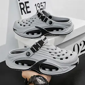Mens Summer Outdoor Clogs Quick Drying Non SlipThick Sole Beach Sandals Soft Comfortable DurableOdor Resistant Slippers for Men