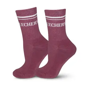 LECHERY Unisex Varsity Striped Half-crew Socks1-Pair