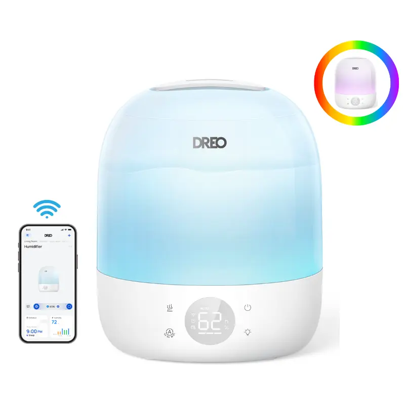 Smart Humidifier 409S 3L 30H Max Runtime, Adjustable RGB Lighting, 300 Square Feet, 40" Humidification, Smart App and Voice Control
