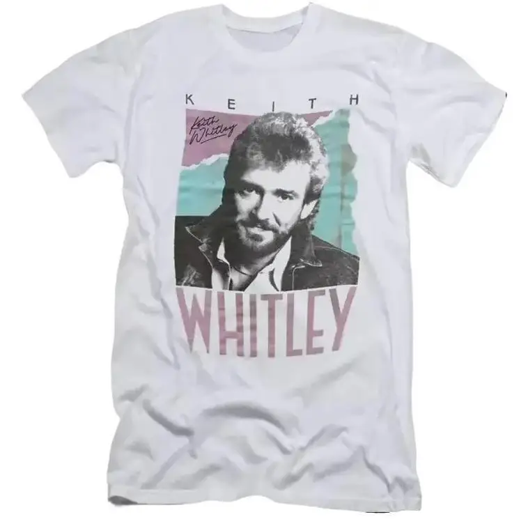 Vintage Keith Whitley Country Music 80s Retro Style Tee T Shirt Casual Classic