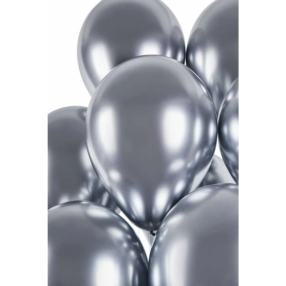 Gemar USA Shiny Silver GB120-089 13" Balloons, 25-Piece Pack for Festive Party Decorations