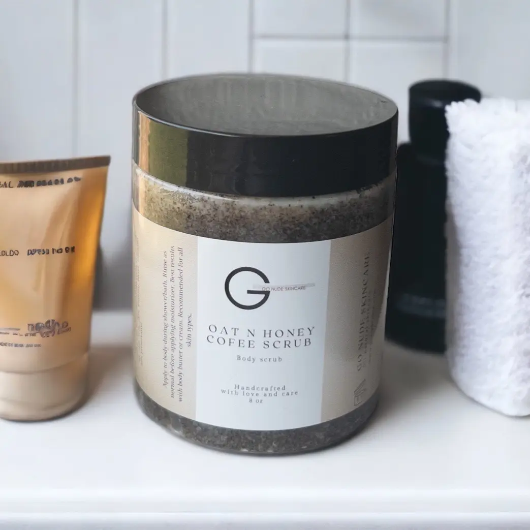 Oat n Honey Coffee Body Scrub• Help Cellulite Reduction •Tighten saggy thigh and belly skin• Rejuvenate and scrub dead skin