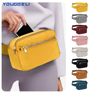 Solid Color Large Capacity Waist Bag Enlarged Waist Crossbody Bag Waist Bag/Sports Style Waist Bag - Roomy Design for Essentials - More Colors! Great Gift Waist Bag for Boys/Girls outdoorfun