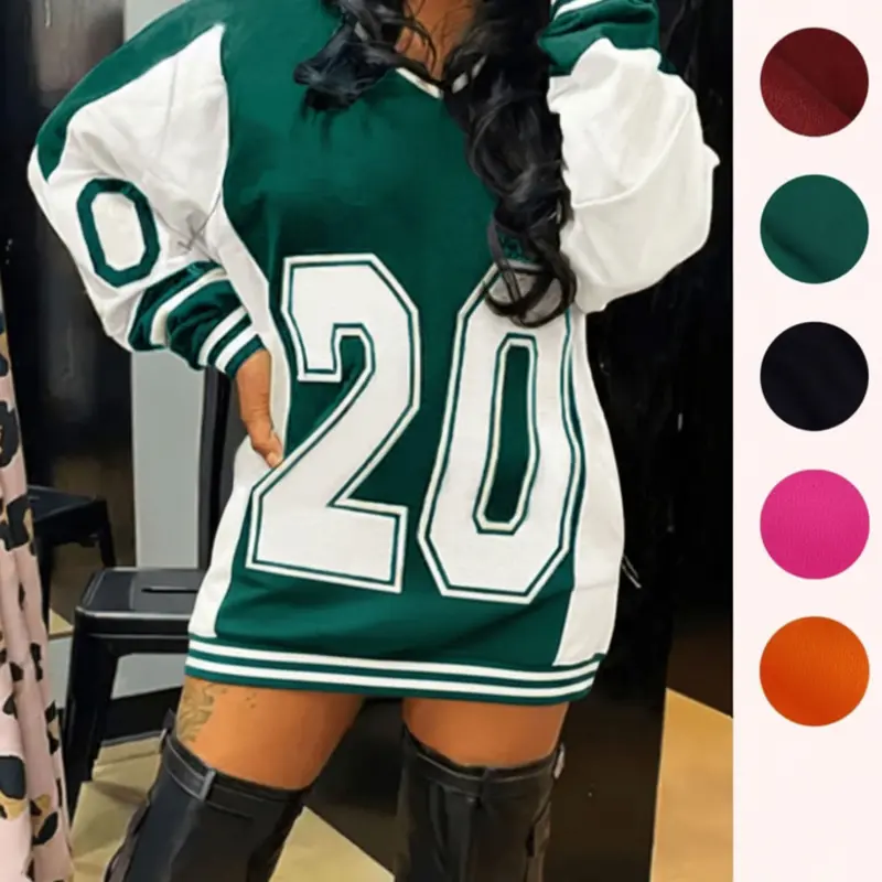 Women's Oversized Loose Fit Colorblock & Figure Print Drop Shoulder Baggy Graphic Sweatshirt Preppy Fashion Street Casual V Neck Long Sleeve Pullover for Daily Outdoor Wear, Ladies Spring & Fall Clothes, Loose Sweatshirts, Womenswear