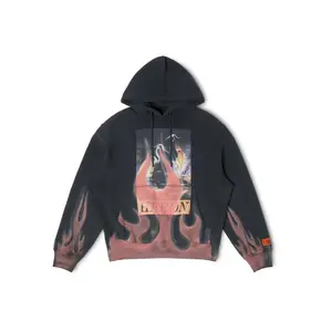 HERON PRESTON Times Flames Hoodie Mens Apparel