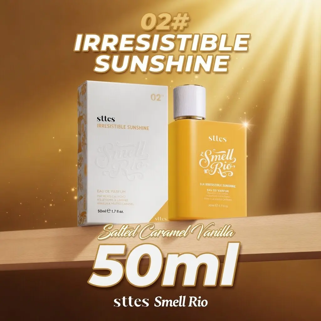 New!50ml Sttes Perfume 02 Irresistible - Perfume for Women - Pistachio, Vanilla & Salted Caramel Eau de Parfum 50ml