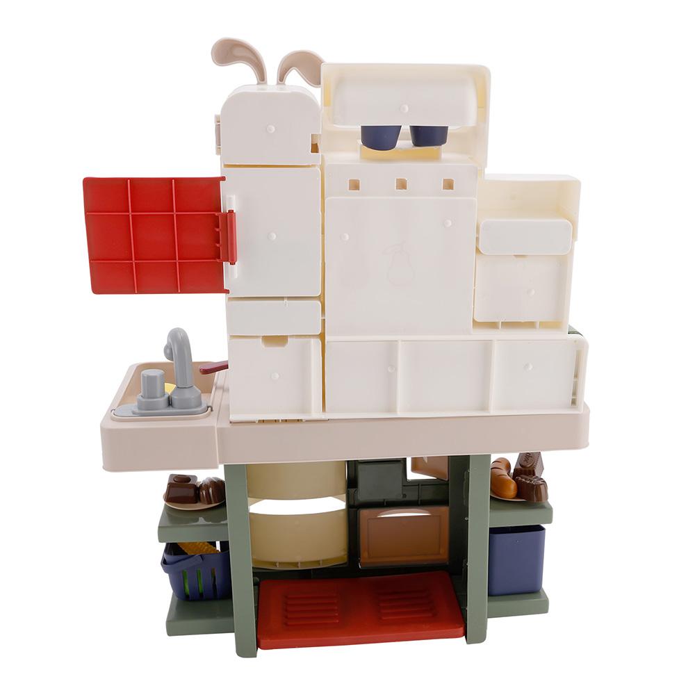 Kids Kitchen Play Set-Interactive Mist & Light Kitchen with Water Circulation Perfect Gift for Boys & Girls Ages 3+ (Green)