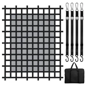VEVOR Cargo Net Heavy Duty Cargo Net 96" x 81" Adjustable Buckles & S-Hooks VEVOR Cargo Net Heavy Duty Cargo Net 96" x 81" Adjustable Buckles & S-Hooks