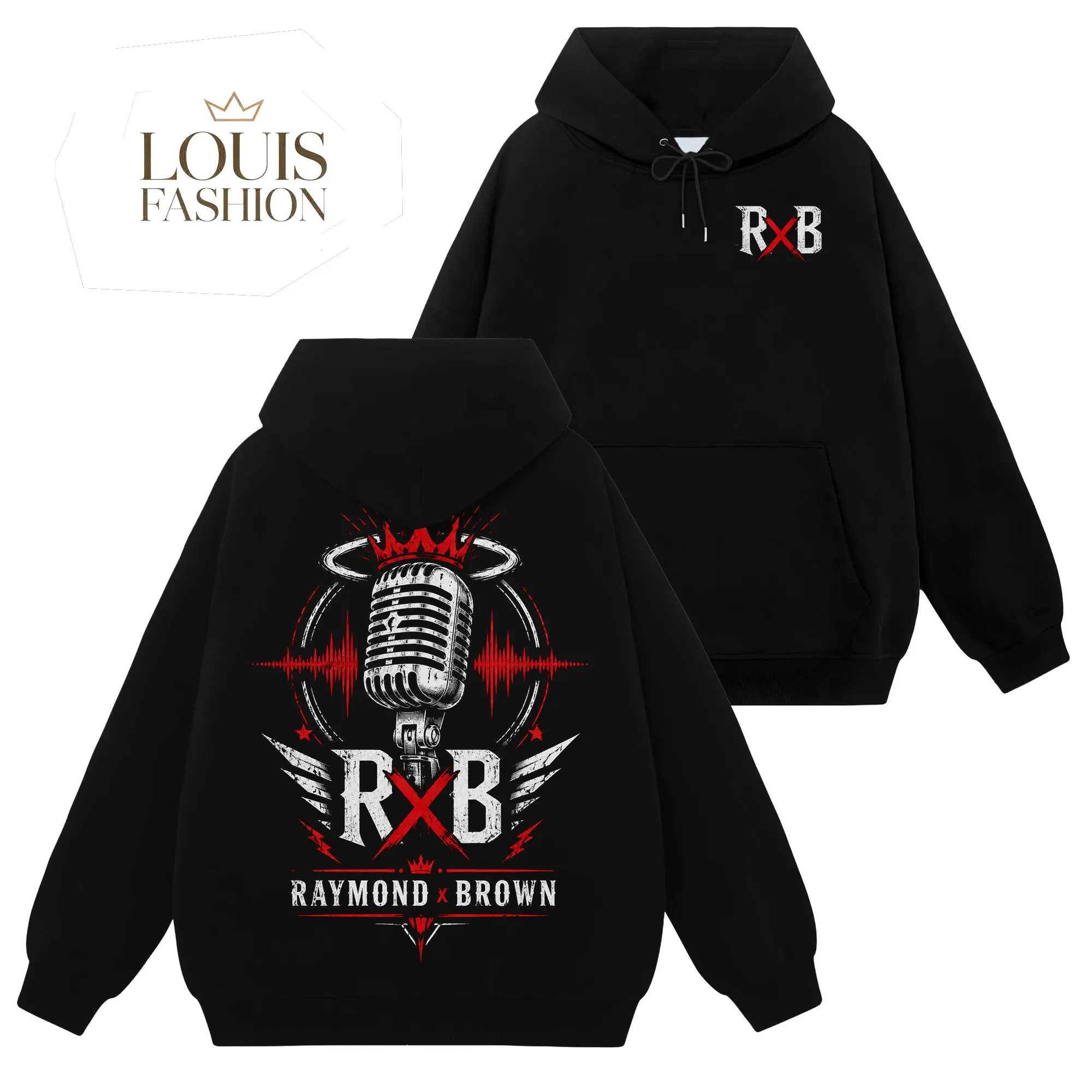 [Louis Fashion] The R&B Raymond & Brown Tour 2026 Graphic Tee #4, R&B Music Premium Cotton Concert Shirt Sweatshirt Hoodie, Hip Hop Soul Streetwear, Gift for R&B Fans, Vintage Music Apparel Everyday