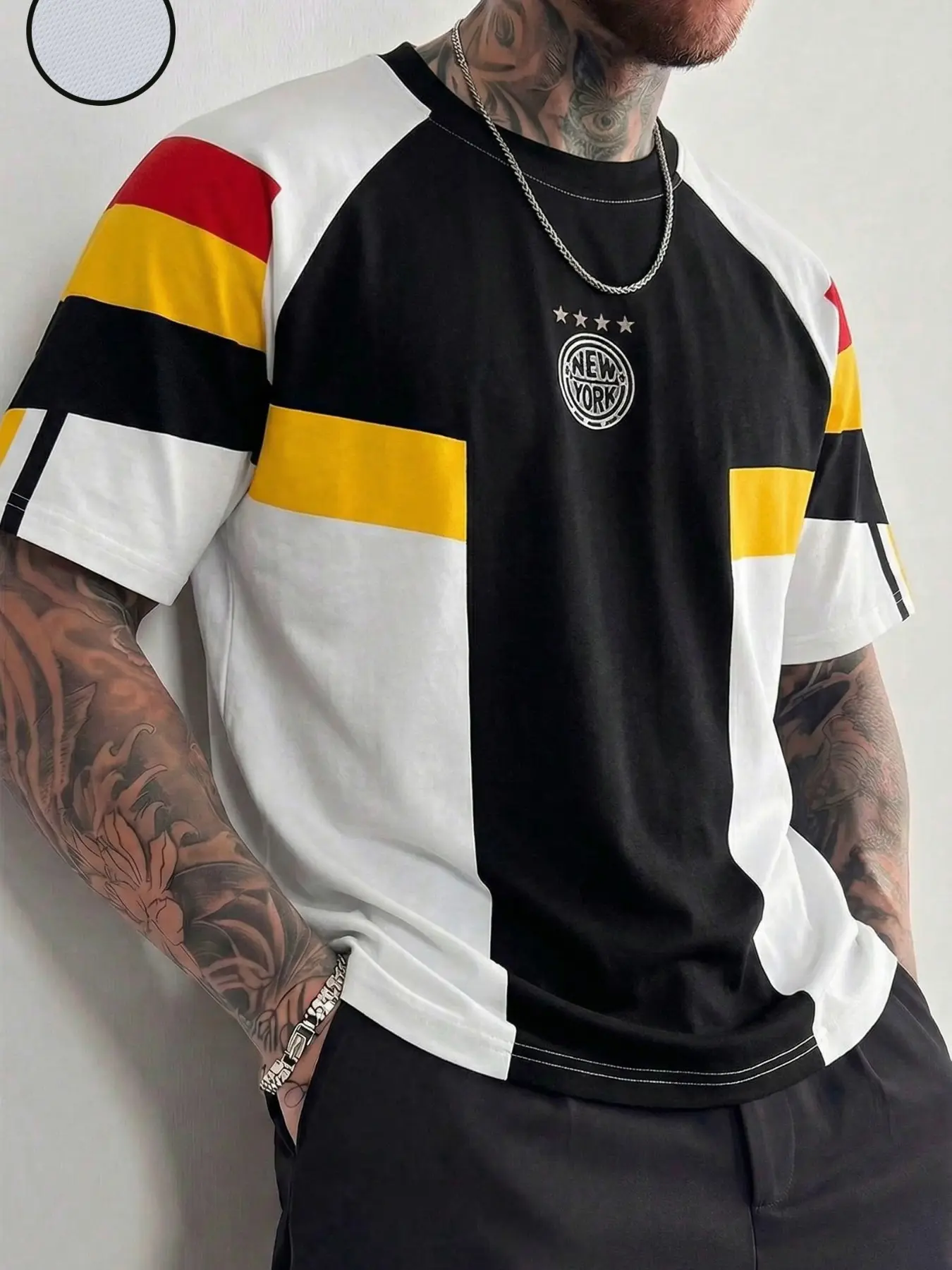 2026 Retro Colorblock Baseball Raglan Tee | Heavyweight Cotton Boxy Fit | 10+ Ways to Style for Summer, Beach & Streetwear | Breathable & Versatile Athletic Top Y2K