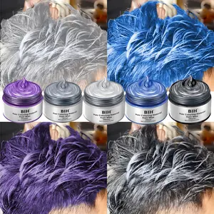 Festival Styling Colored Hair Clay Cream, Blonde Highlight Mixed Temporary Hair Dye In, Easy Wash Off for Parties & Daily Looks