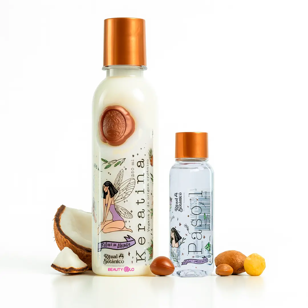 Ritual Botanico Organic Keratina Hair Relaxer 8.5 oz/250 ml | 12 Oils & Amino Acids and formaldehyde-free