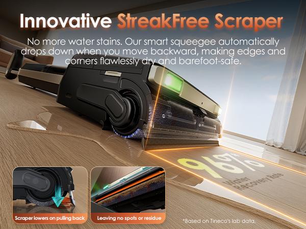 Tineco Floor ONE S9 Master Wet Dry Vacuum Cleaner, ThermoBlast Tech & Hot Water Vacuum Mop, 23kPa Suction, 65 Min Runtime, 185°F Flashdry, 3.9inch Ultra-Slim Stretch Mop