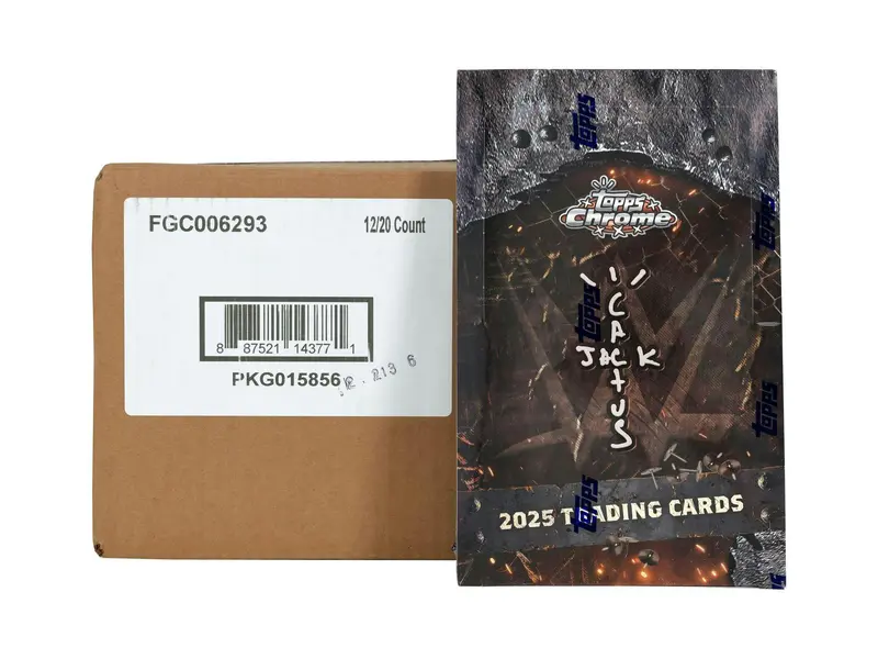 2025 Topps Chrome WWE x Cactus Jack Wrestling Hobby 12-Box CASE - Pick Your CASE, Personal Break