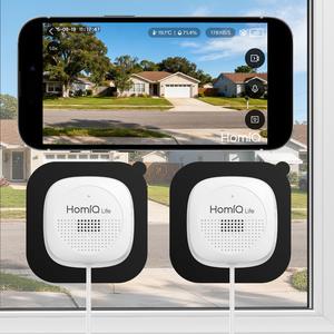 HOMIQ LIFE Window Camera,Cameras for Home Security,2 Pack with Al Color Night Vision,Person Detection