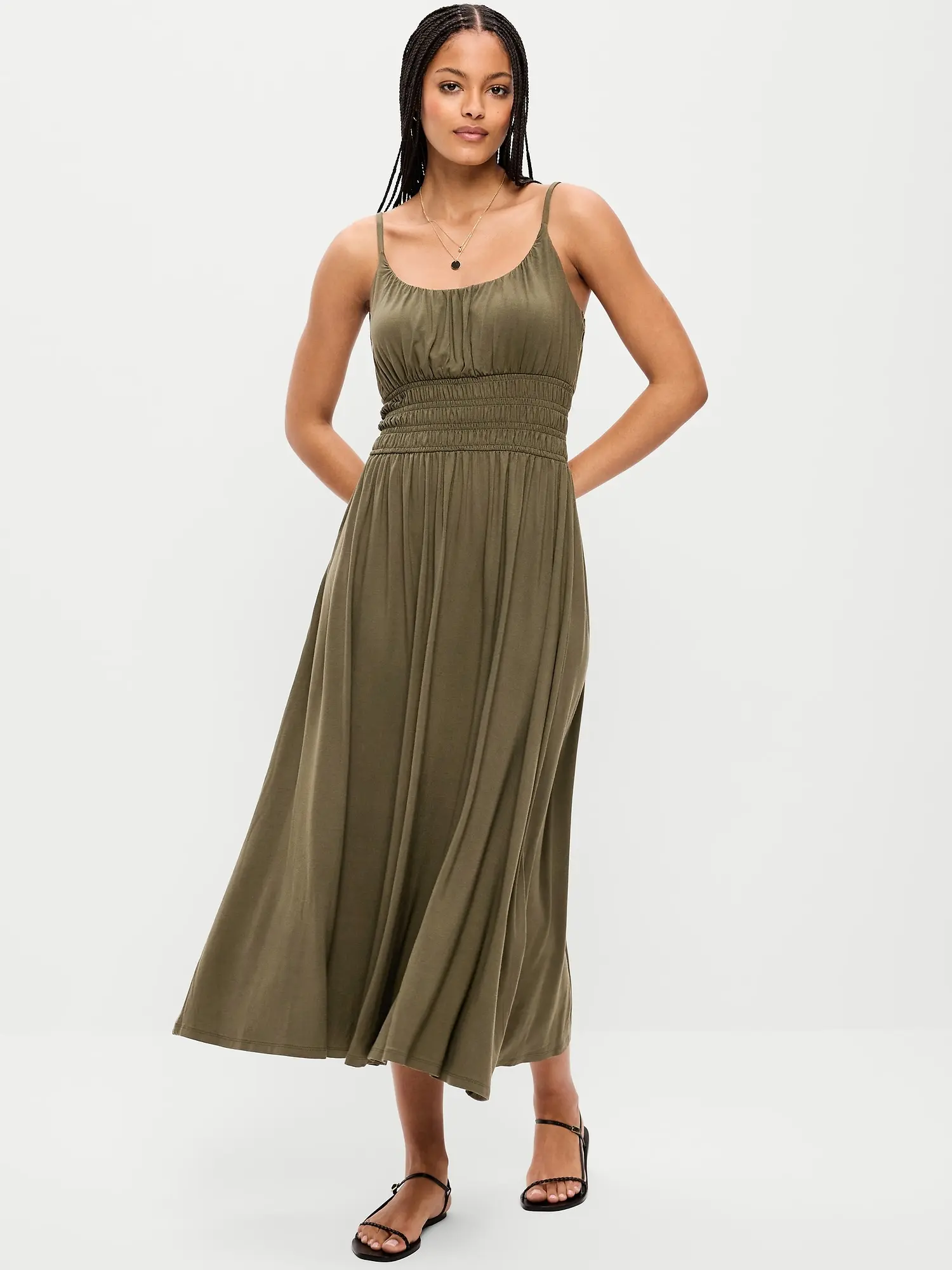 navy short sleeve midi dress Elsie | NAVY Cut-Out Neck Midi Dress With Short Sleeves