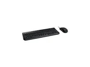 Microsoft Wired Desktop 600 Keyboard and Mouse - Keyboard - Cable - Mouse - Optical