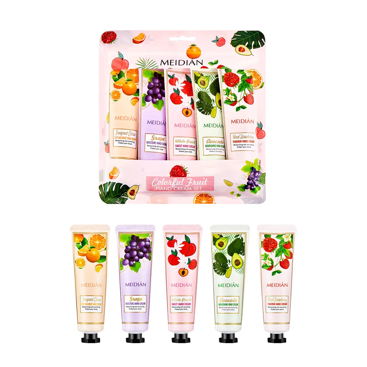 5pcs   5 Scents  CreamNourishing Moisturizing Compact Portable 150ml Each for Women Men rough  anti aging hand pumice stone scrubber kit nurse gift basket Maximum Strength Urea   Triple Action Toenail Fungus Treatment cracked heel cream foot stick