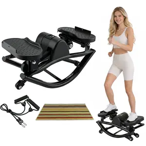 Steppers for Exercise at Home, Stepper Exercise Machine with 300 lbs Weight Capacity Abs Workout for Arm trainer and thigh trainer, Noiseless Home Gym Equipment for Women Men