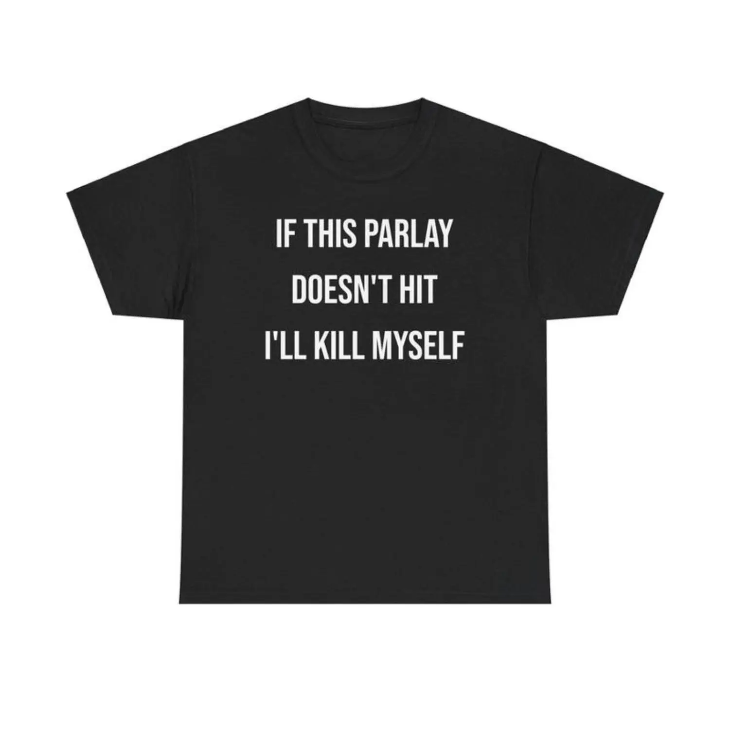Men's Short-Sleeve Casual Printed Graphic T-Shirt - Unisex Funny Parlay Bet Design, Lightweight Cotton Round Neck, Double Needle Classic Fit Top, Ideal for Christmas Present to Nephew, Niece, Menswear Clothes