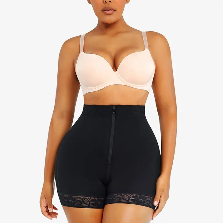 Shapellx AirSlim Lace Steel Boned Shapewear for Women Butt Enhancer Tummy Tucking Shorts Womenswear Comfort Fajas Colombianas Basic Post Surgery 0