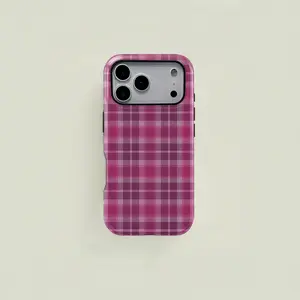 [Magsafe , Tough Case] Plaid Classic Checkered Pattern Phone Case, colorful gingham, Girly Case, Fits iPhone 17 16 16E 15 14 13 12 Pro, Samsung Galaxy S25 S24 S23 S22 Ultra Series