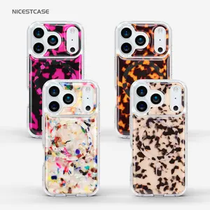 NICESTCASE Magnetic Acetate Fiber iPhone Case · 1.5m Drop Protection · Anti-Yellowing TPU+PC Durable Shockproof Protective Cover, compatible with iPhone 17/16 Pro Max Phone Case, Screen Protector